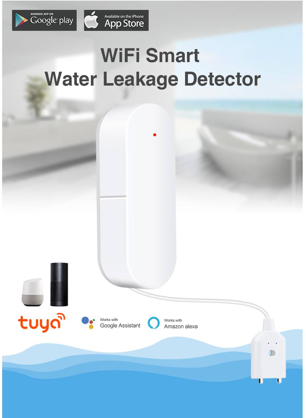 Wifi Water Leakage Detector_ENVIRONMENTAL DETECTORS_Dongguan Daying